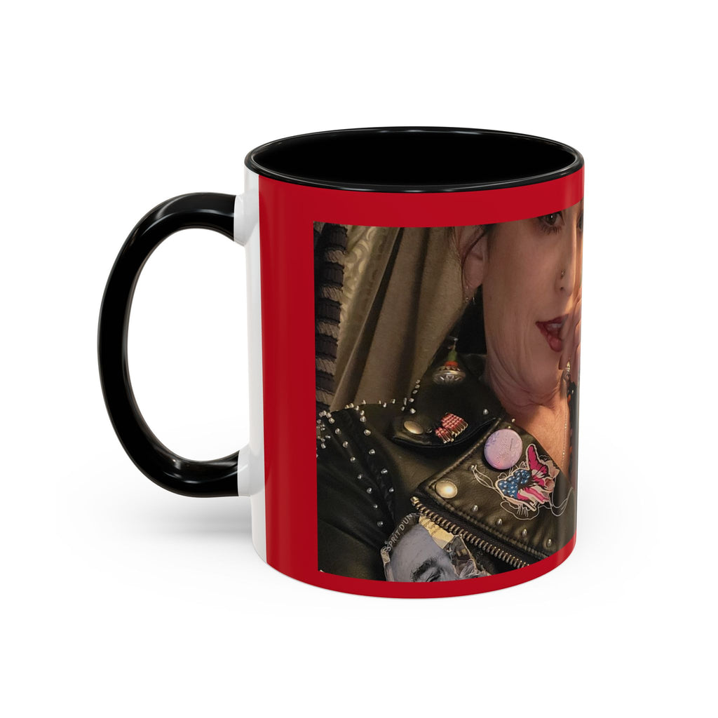 Just for Today Don't Be a Punk Coffee Mug — Bold Red Accent Ceramic Mug