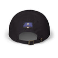 Dad Cap — Retro Full Moon Over Ocean Patch Embroidered Baseball Hat