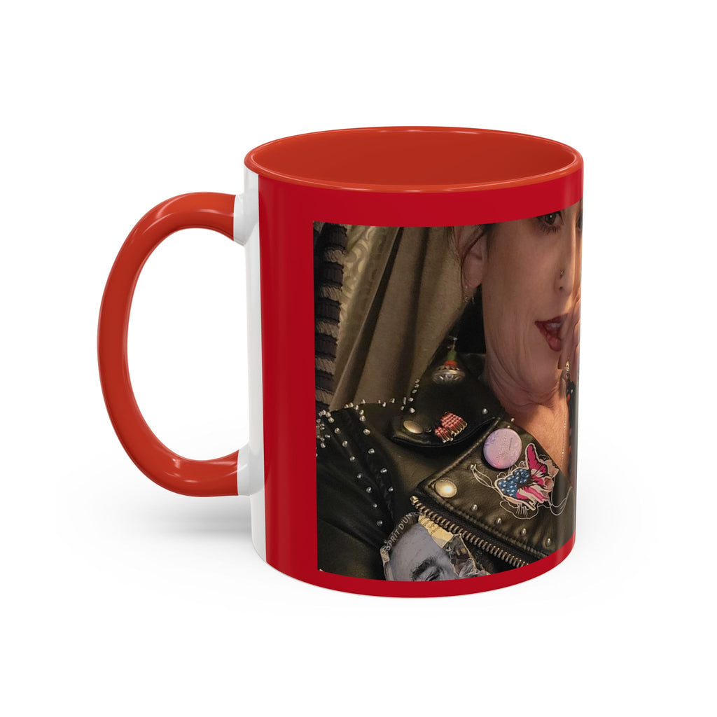 Just for Today Don't Be a Punk Coffee Mug — Bold Red Accent Ceramic Mug