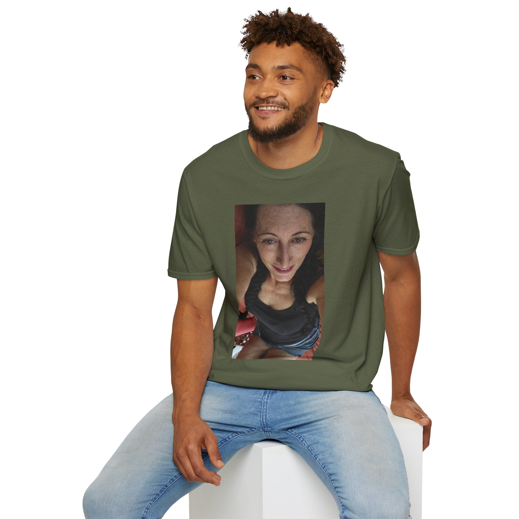 Photo Print T-Shirt — Personalized Selfie Portrait Tee