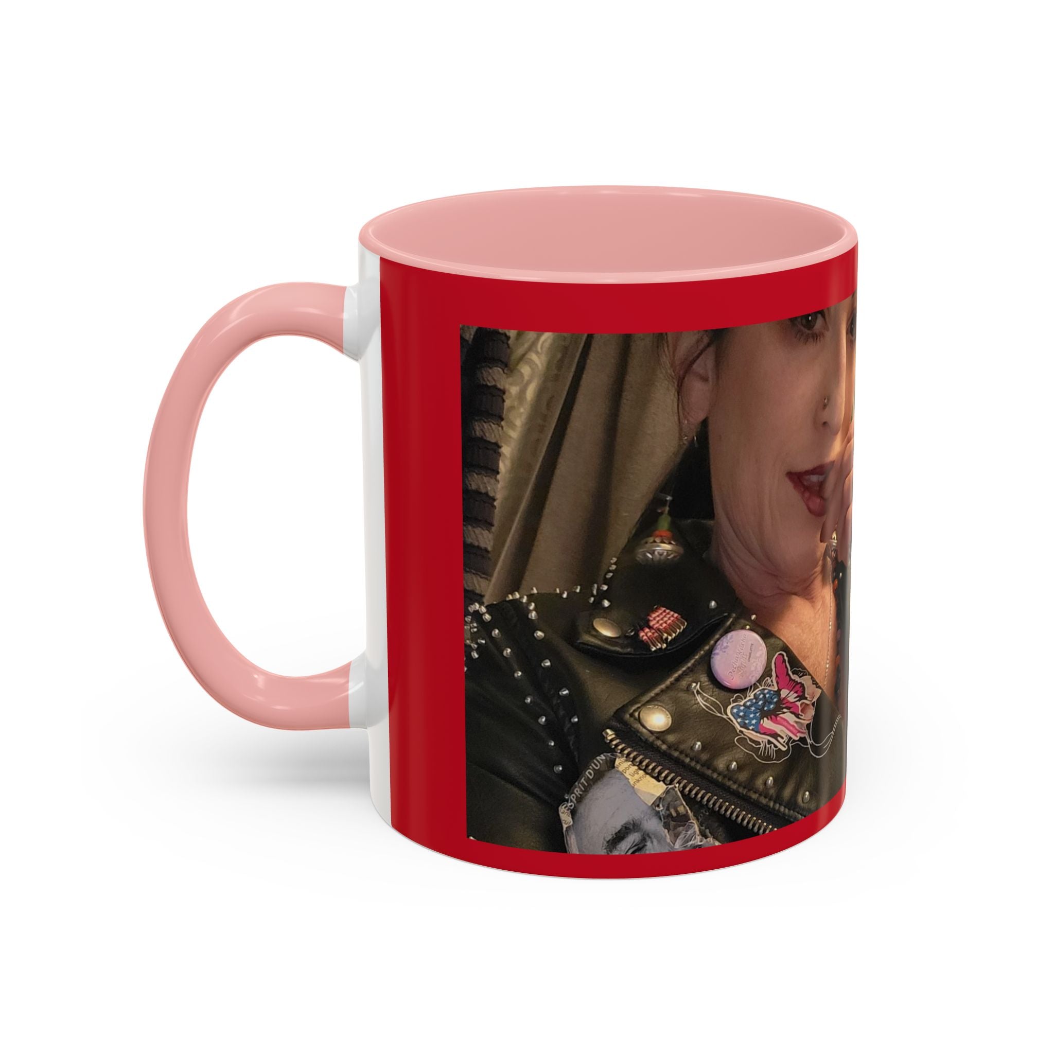 Just for Today Don't Be a Punk Coffee Mug — Bold Red Accent Ceramic Mug