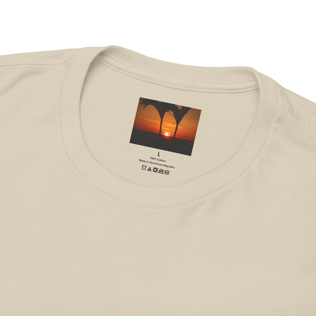 Unisex Sunset Palm Trees Swaying Heavy Cotton Tee