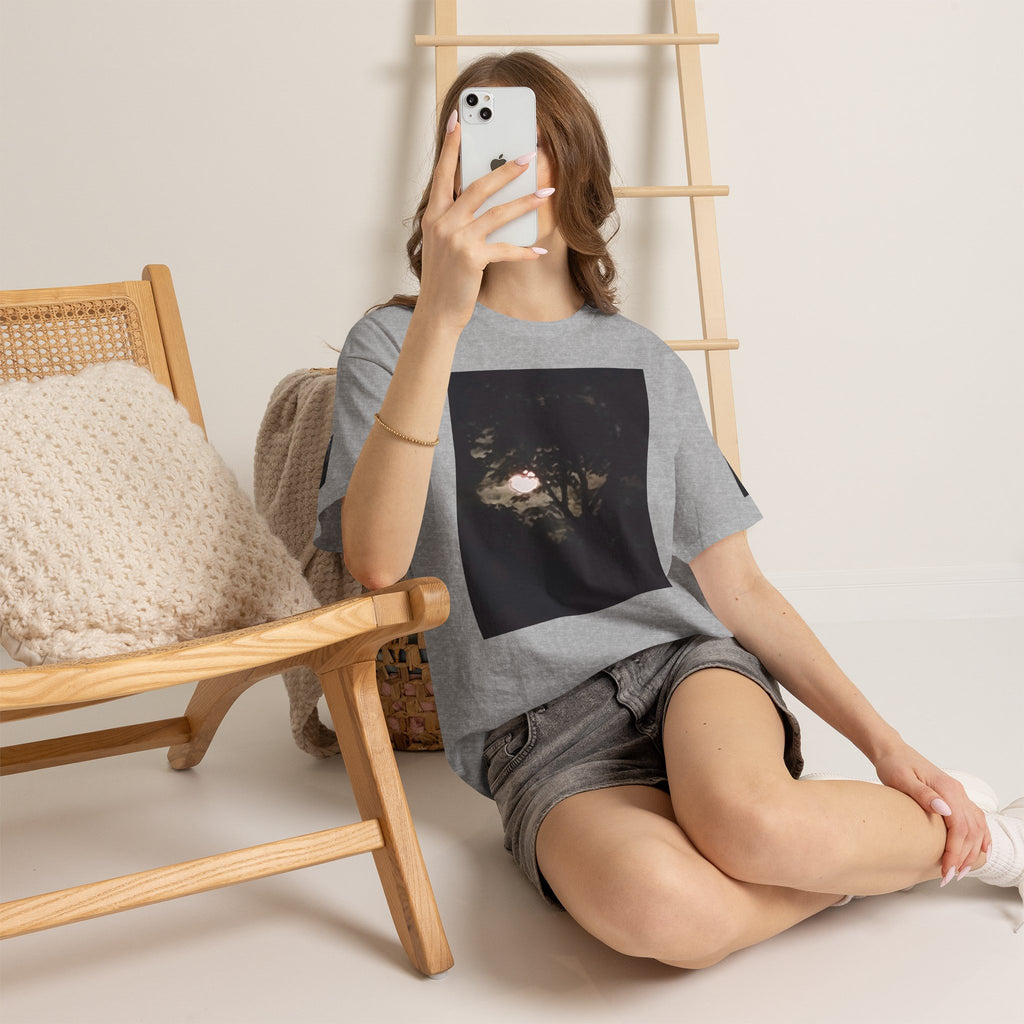 Full MoonTree Graphic Tee — Night Sky Photography Shirt