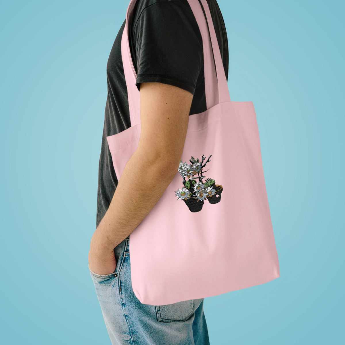 Bloomin' Cactus Cotton Tote — Gift Bag