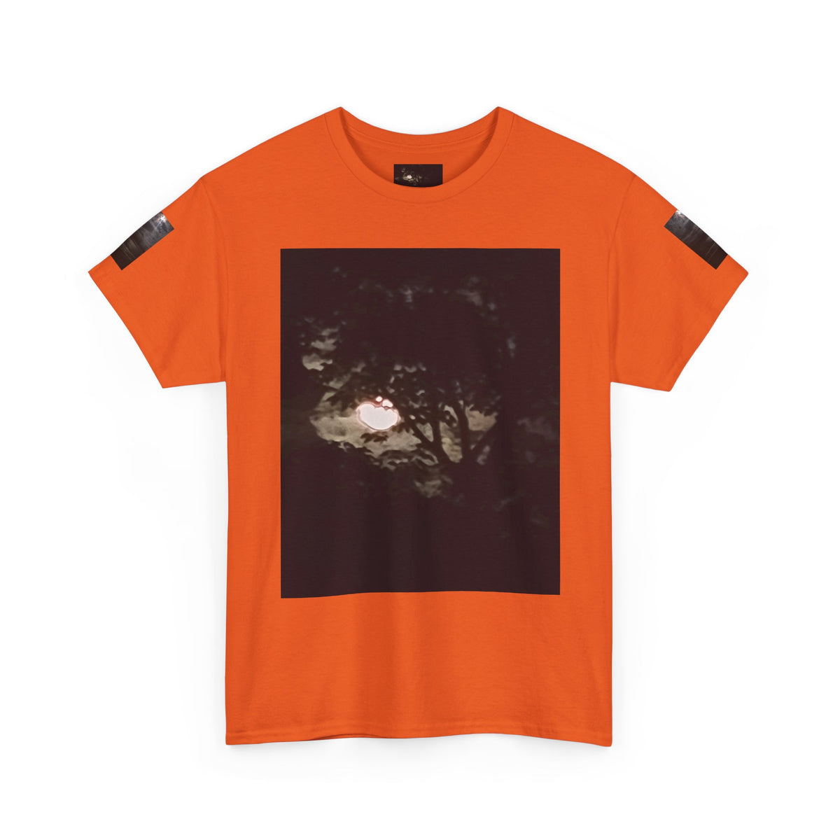 Full MoonTree Graphic Tee — Night Sky Photography Shirt