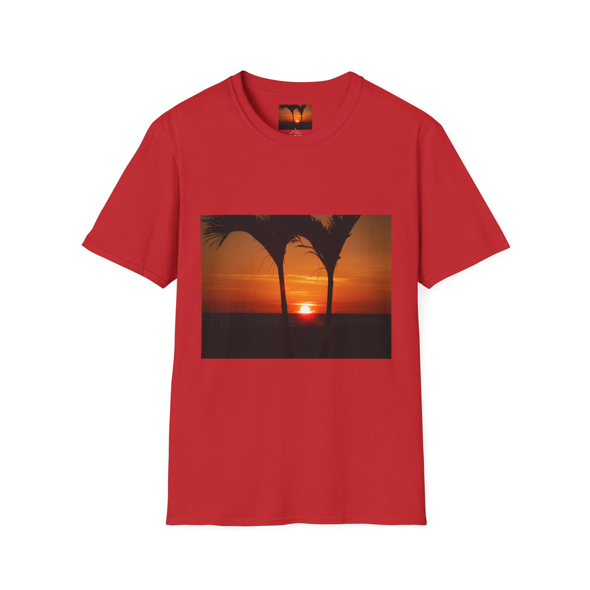 Unisex Sunset Trees Swaying  Softstyle T-Shirt
