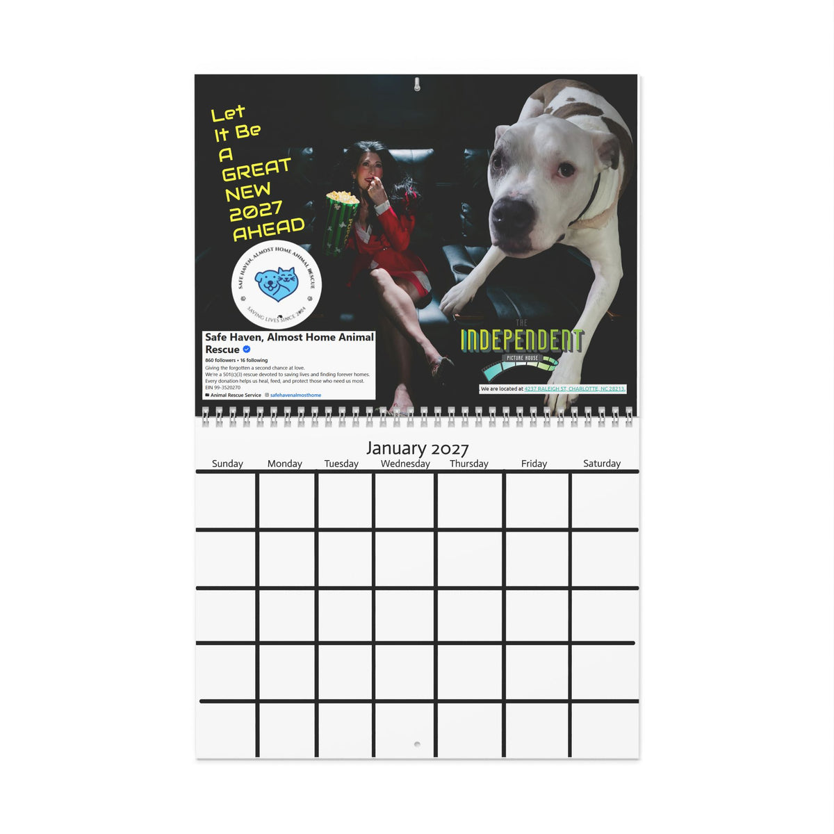 Copy of 2027 Motivational Wall Calendar — "Let It Be A GREAT NEW 2027 AHEAD"