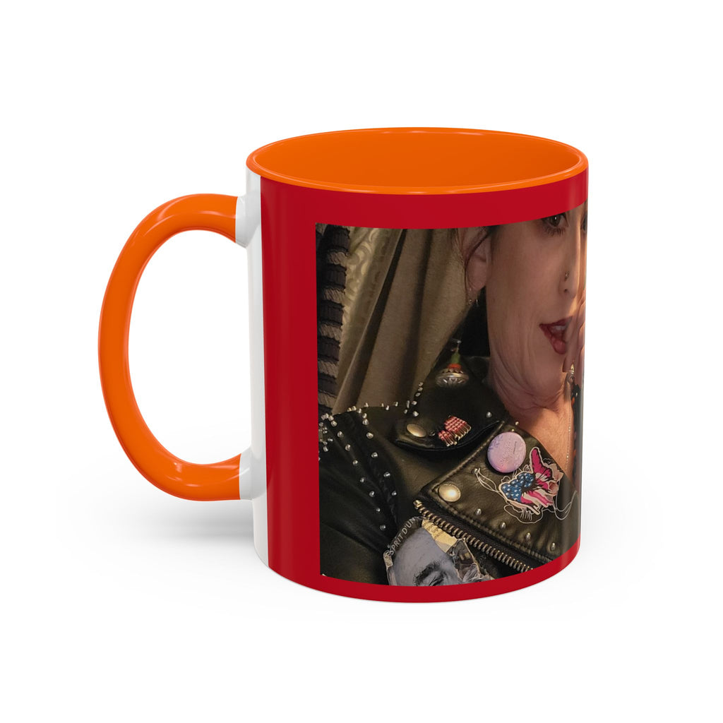 Just for Today Don't Be a Punk Coffee Mug — Bold Red Accent Ceramic Mug