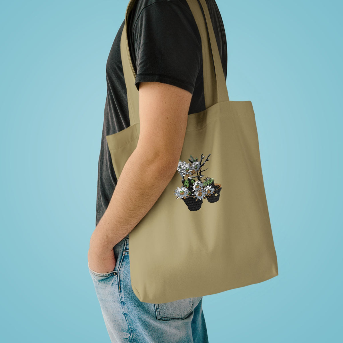 Bloomin' Cactus Cotton Tote — Gift Bag
