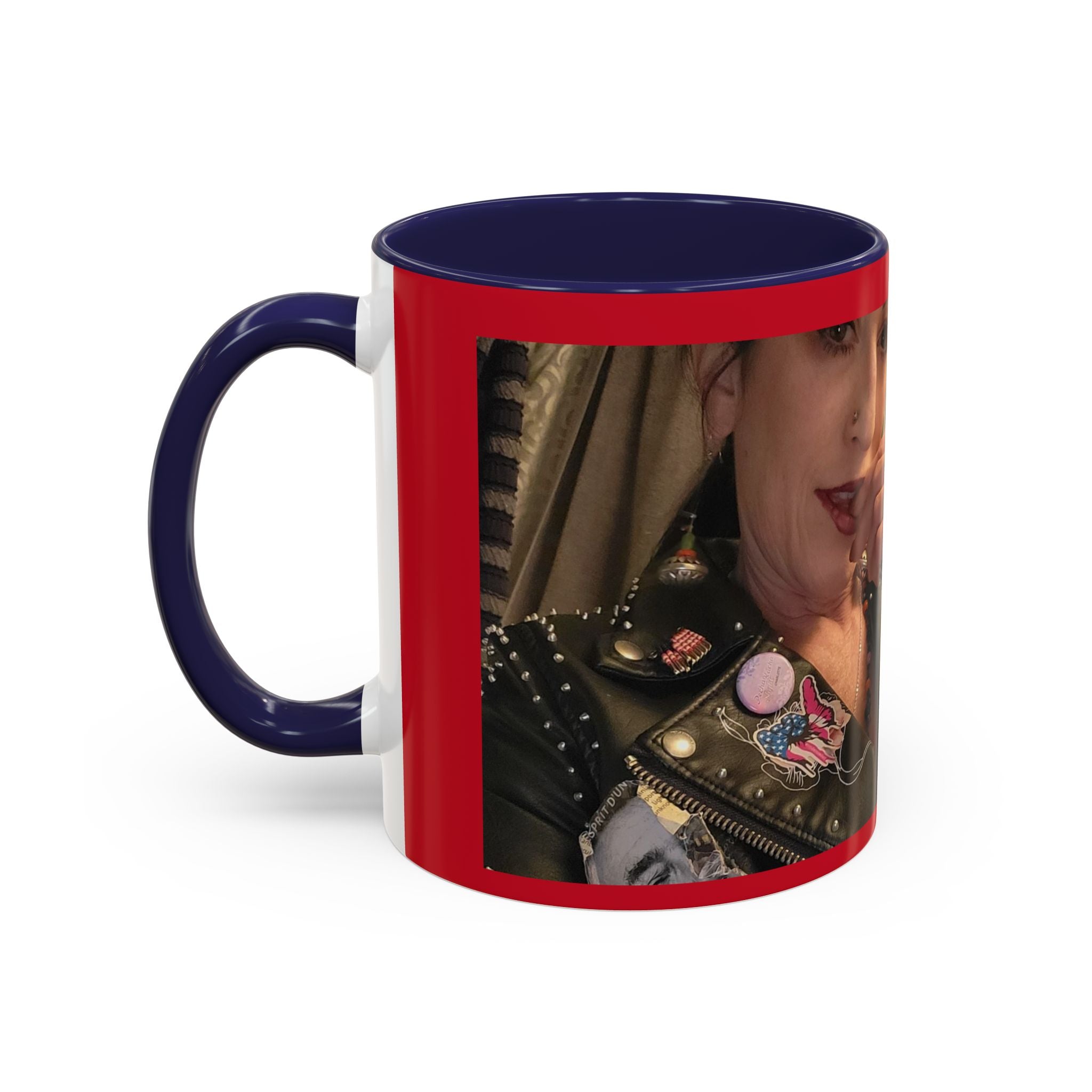 Just for Today Don't Be a Punk Coffee Mug — Bold Red Accent Ceramic Mug
