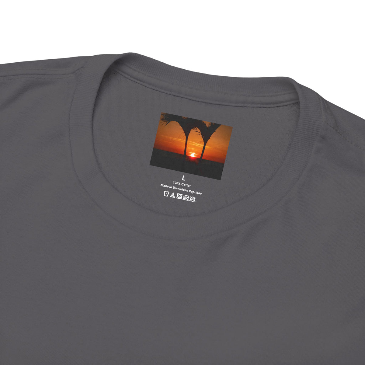 Unisex Sunset Palm Trees Swaying Heavy Cotton Tee