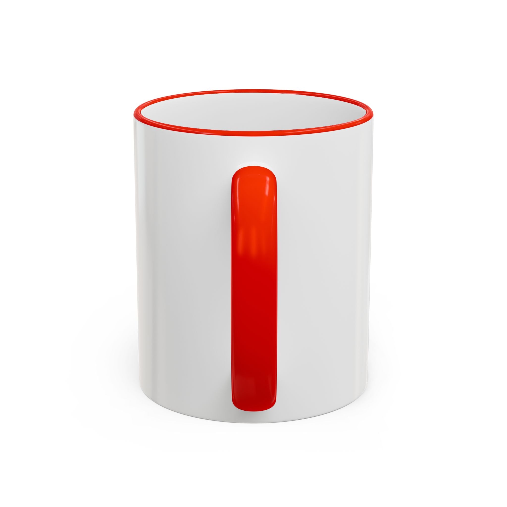 Retro Film Room Accent Rim Mug — 'Moving Forward' Graphic Coffee Cup (11oz/15oz)