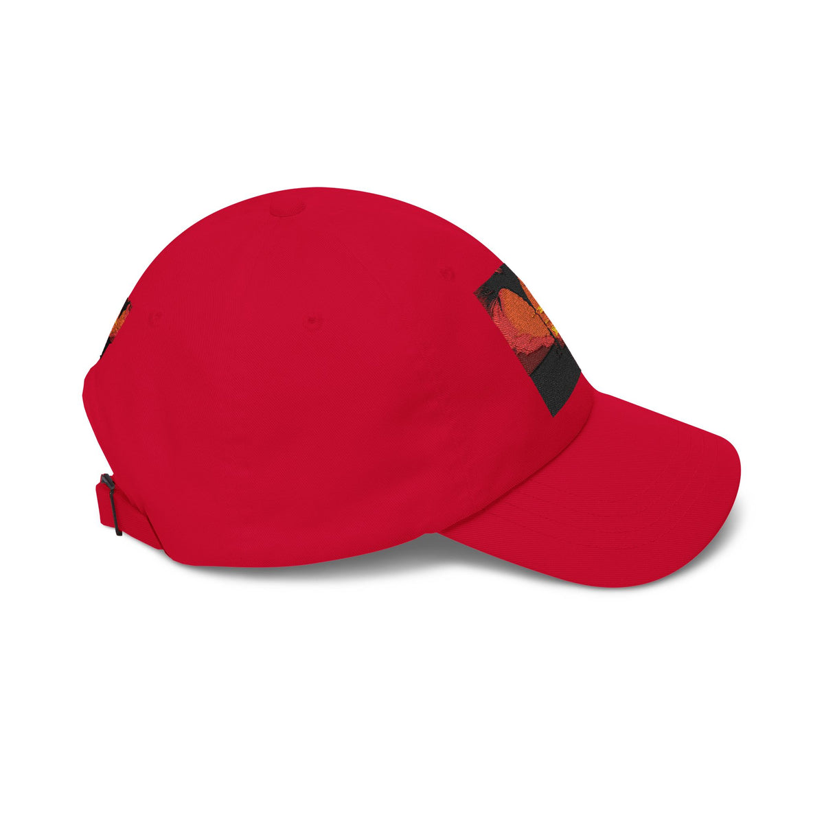 Sunset Palm Dad Cap — Retro Tropical Sunset Embroidered Hat