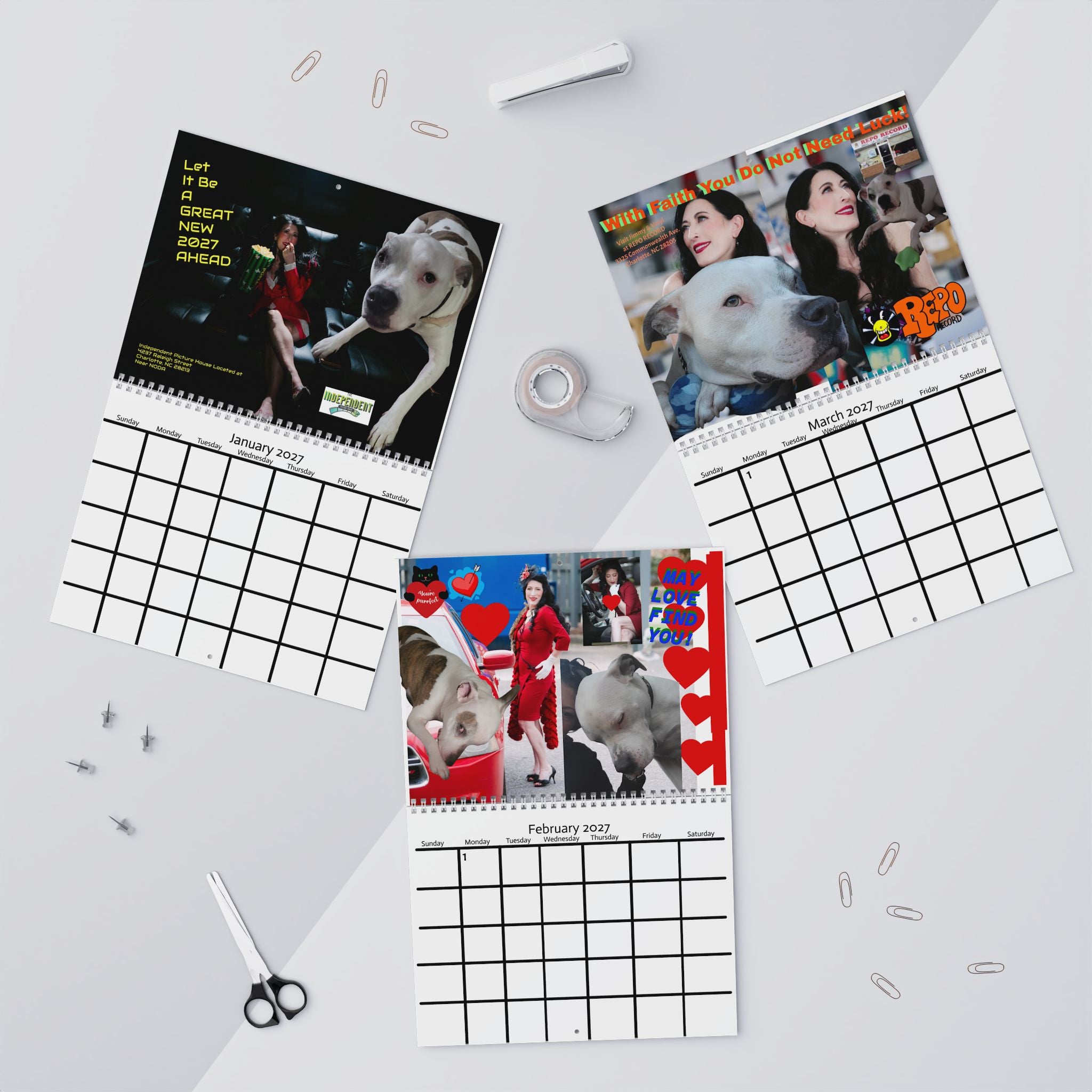 Copy of 2027 Motivational Wall Calendar — "Let It Be A GREAT NEW 2027 AHEAD"