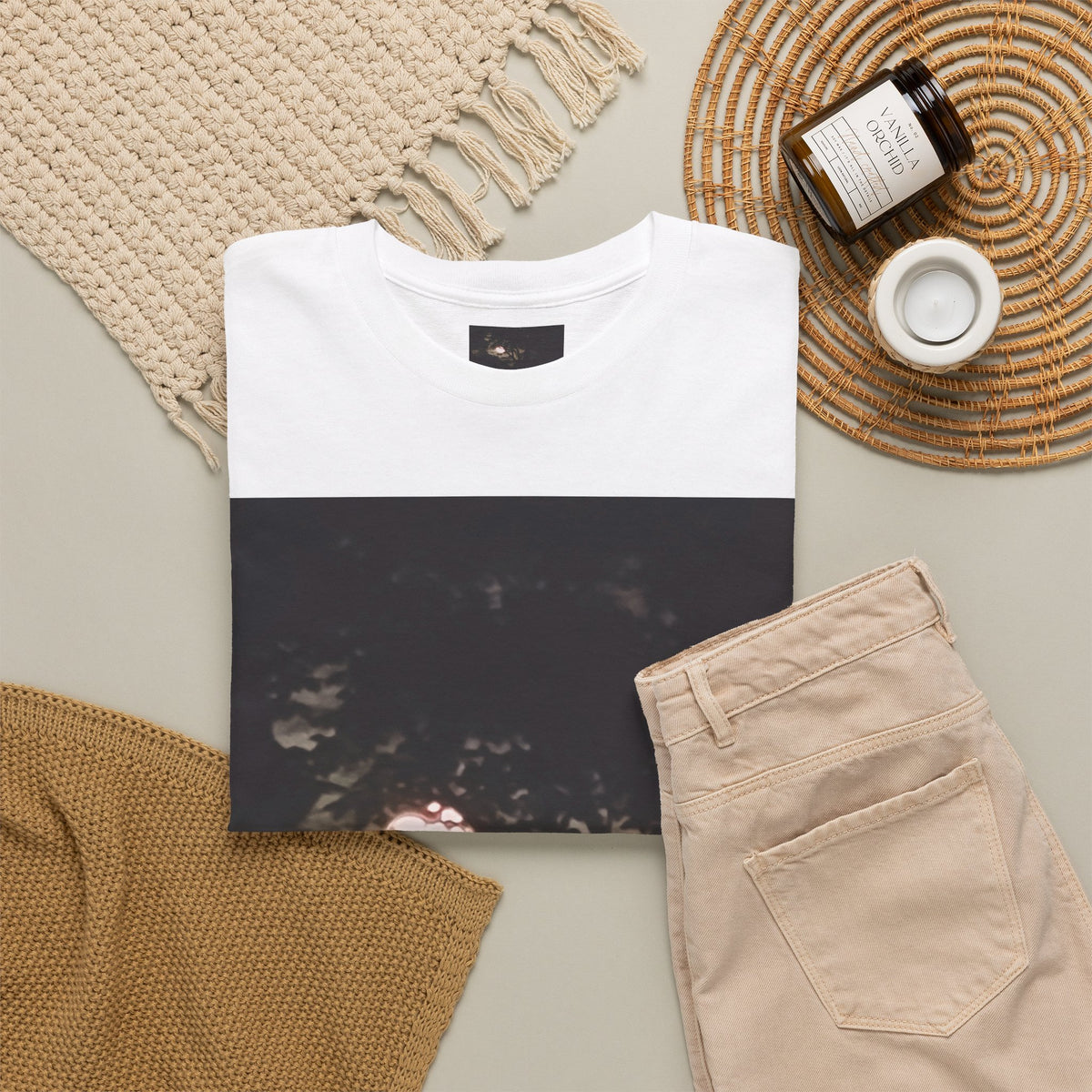 Full MoonTree Graphic Tee — Night Sky Photography Shirt