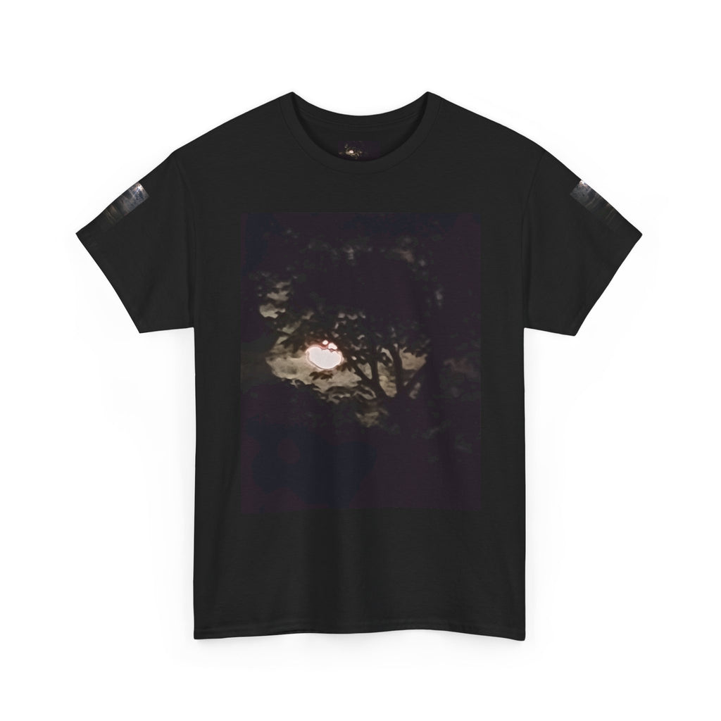 Full MoonTree Graphic Tee — Night Sky Photography Shirt