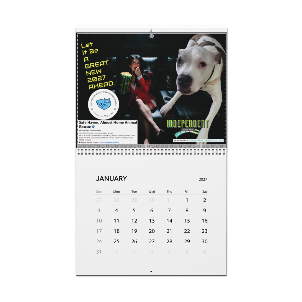 2027 Rescue Dog Wall Calendar — Inspiring Shelter Pets & Adoption Stories