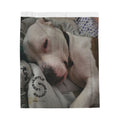 Personalized Velveteen Plush Blanket - Cozy Photo Throw with 'Hustle More' Design