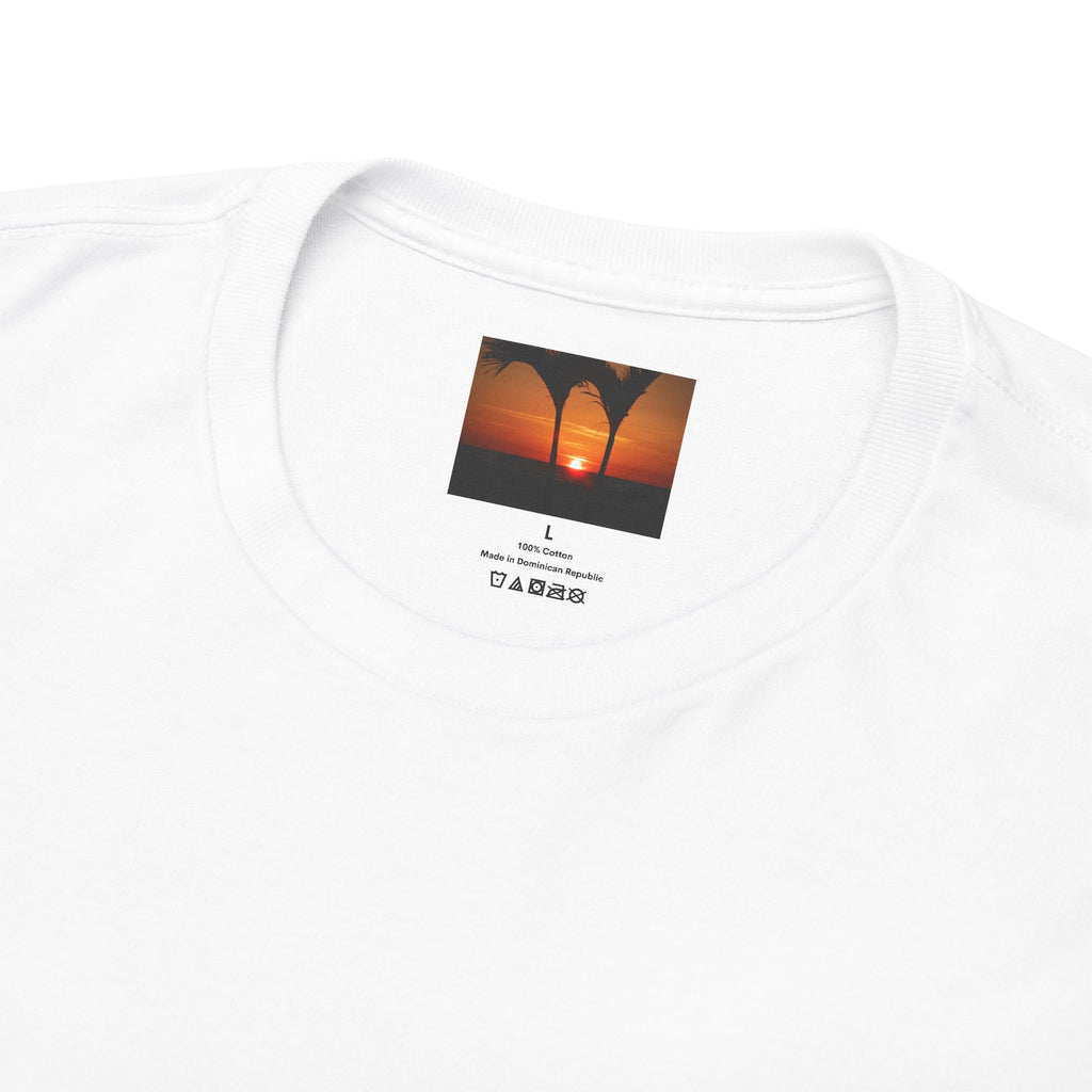 Unisex Sunset Palm Trees Swaying Heavy Cotton Tee