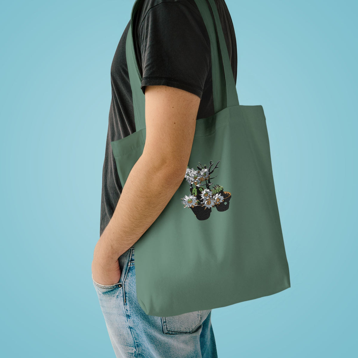 Bloomin' Cactus Cotton Tote — Gift Bag