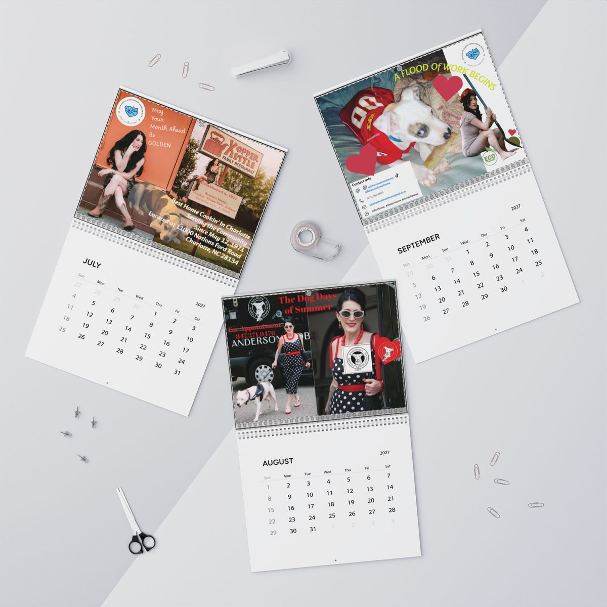 2027 Rescue Dog Wall Calendar — Inspiring Shelter Pets & Adoption Stories