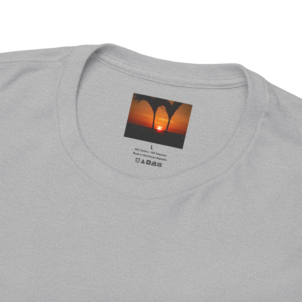 Unisex Sunset Palm Trees Swaying Heavy Cotton Tee