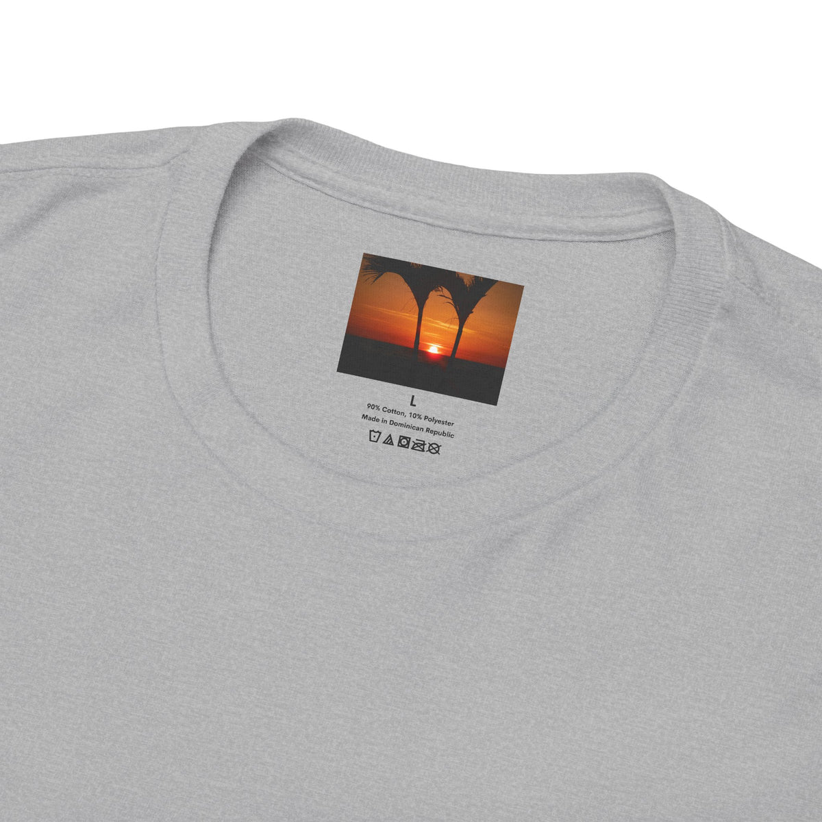 Unisex Sunset Palm Trees Swaying Heavy Cotton Tee
