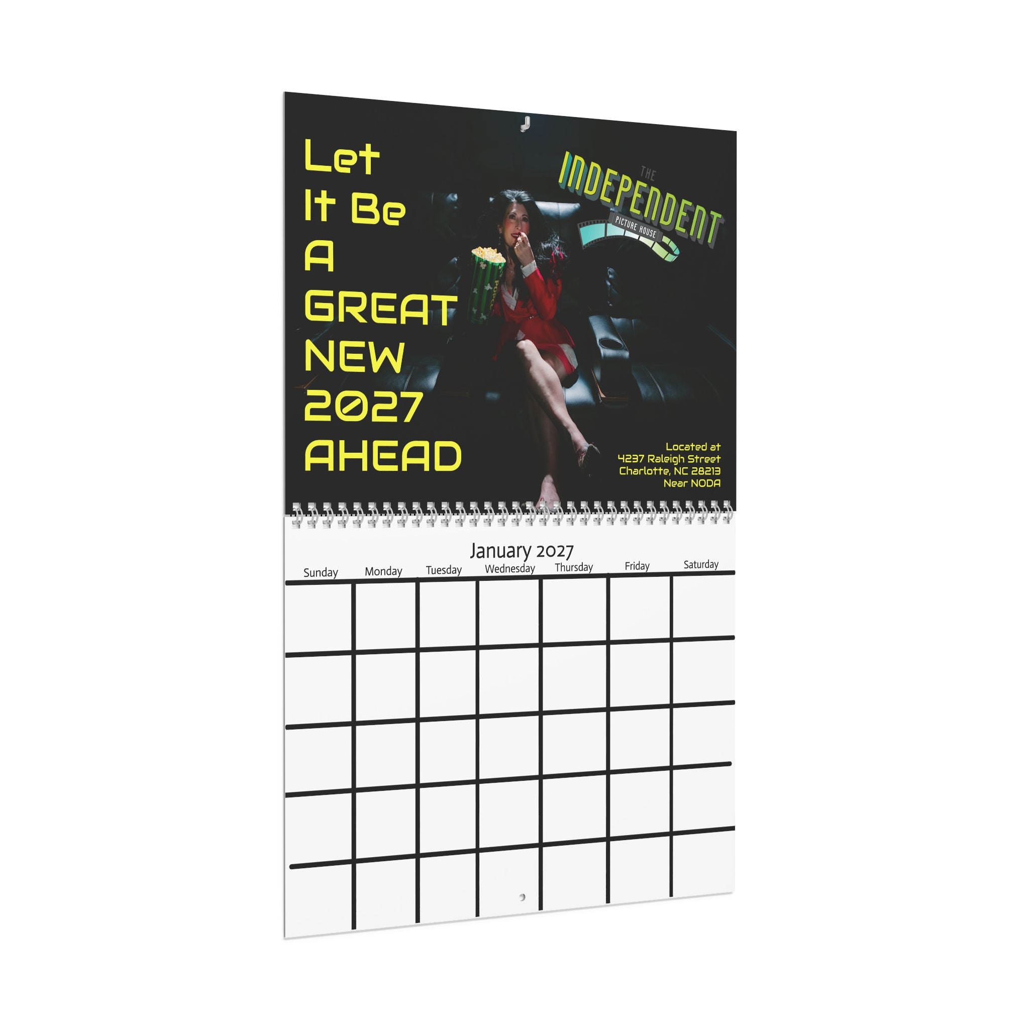 2027 Motivational Wall Calendar — "Let It Be A GREAT NEW 2027 AHEAD"