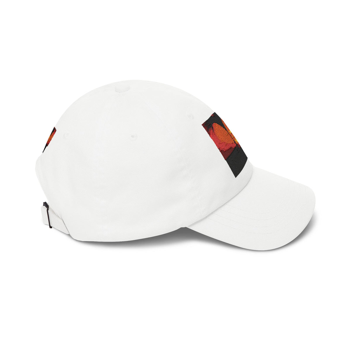Sunset Palm Dad Cap — Retro Tropical Sunset Embroidered Hat