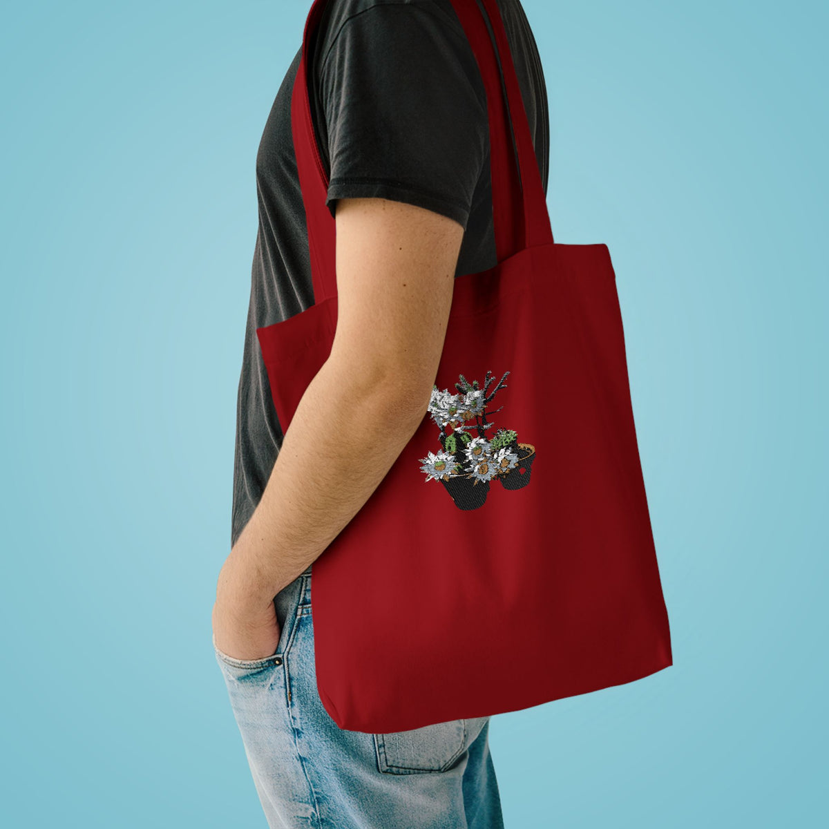 Bloomin' Cactus Cotton Tote — Gift Bag
