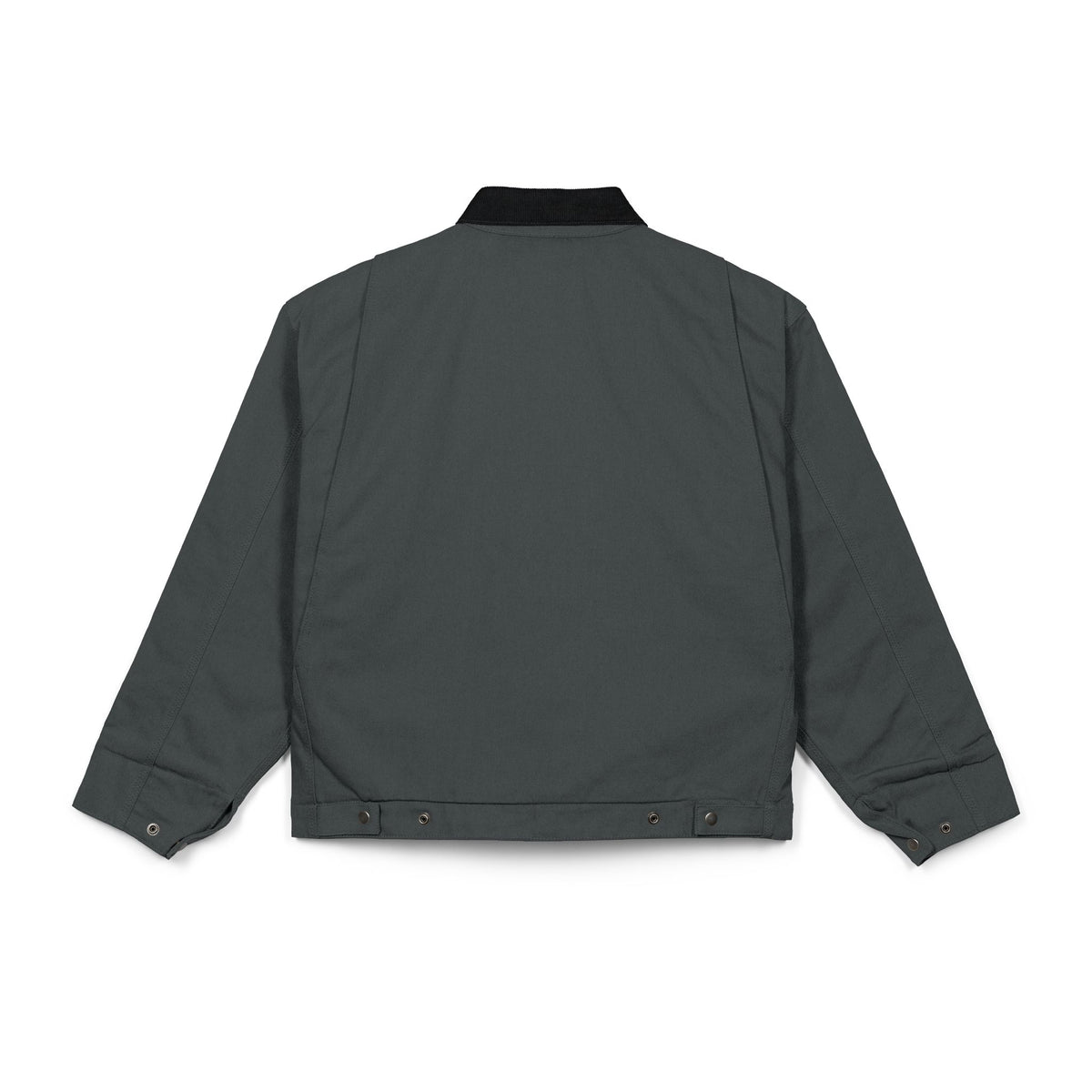 Work Jacket with Vintage Silly-Sexxy Lady "Eff-You Work,LOL" Portrait Patch — Durable Black Duck Cloth Jacket