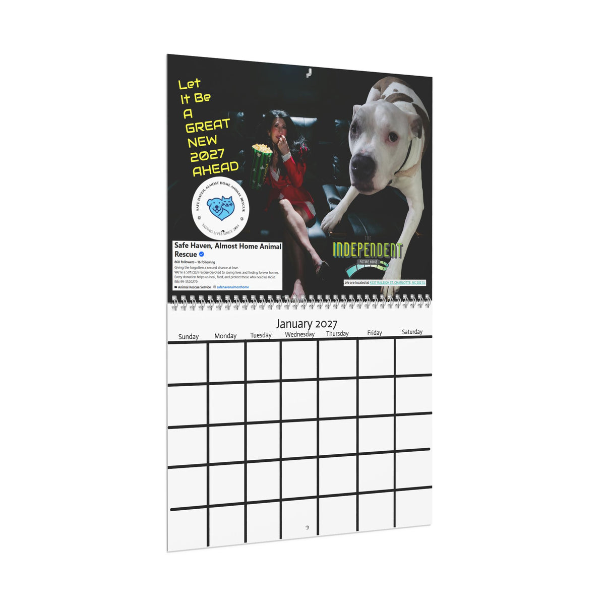 Copy of 2027 Motivational Wall Calendar — "Let It Be A GREAT NEW 2027 AHEAD"