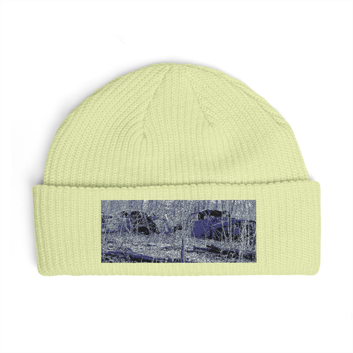 Bonnie and Clyde Parked Cars Rustic Scenery Cuff Beanie
