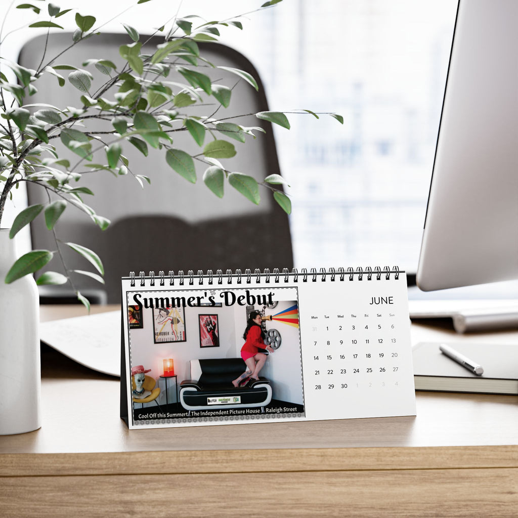 2027 Pin-Up Desk Calendar – Spiral-Bound New Year Photo Grid