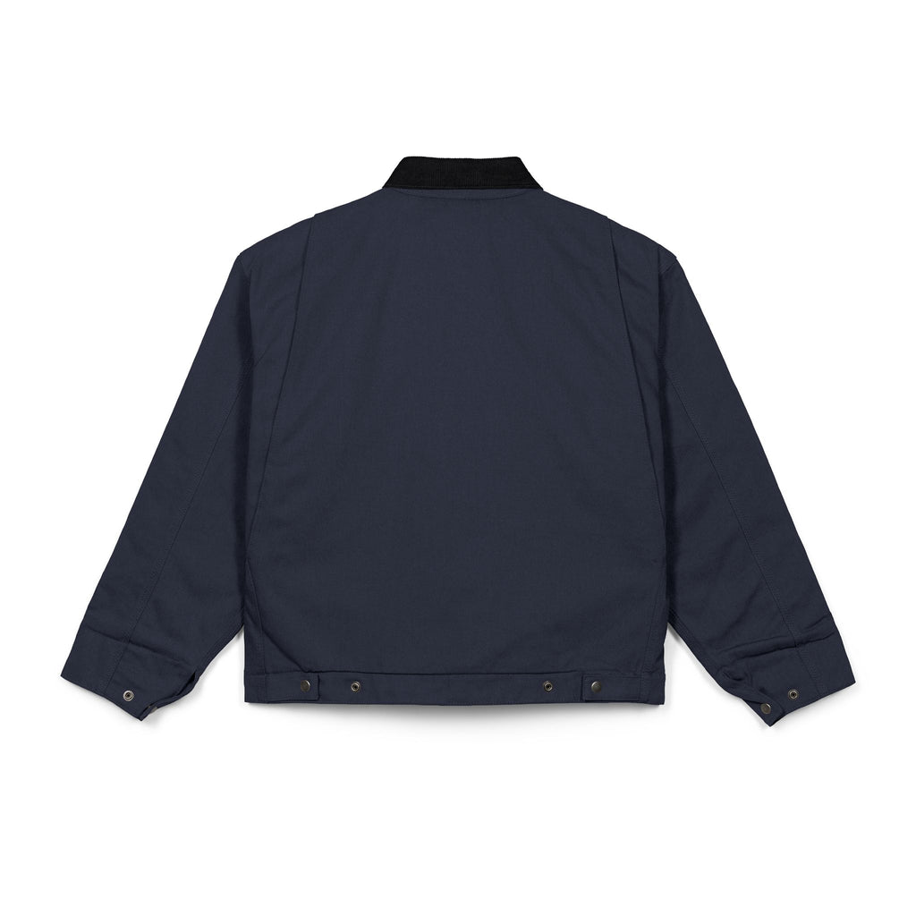 Work Jacket with Vintage Silly-Sexxy Lady "Eff-You Work,LOL" Portrait Patch — Durable Black Duck Cloth Jacket