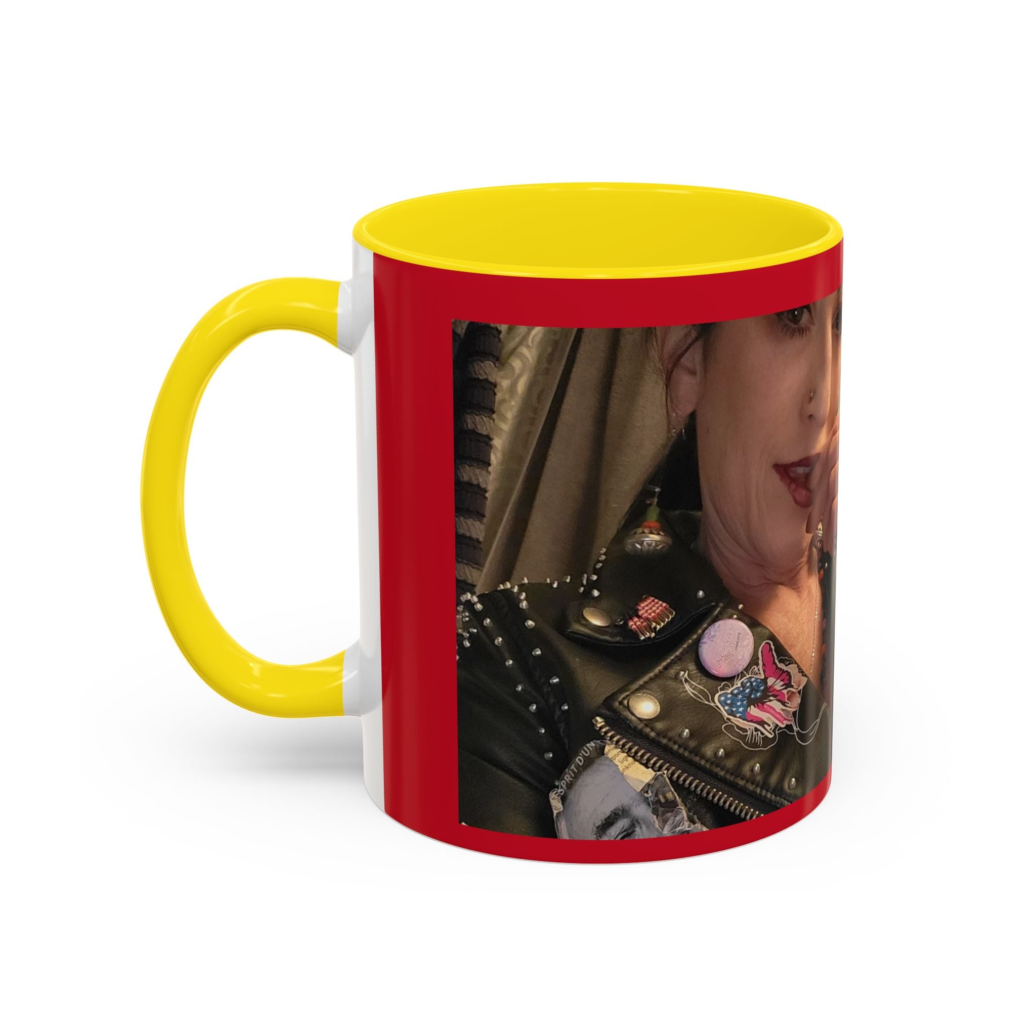 Just for Today Don't Be a Punk Coffee Mug — Bold Red Accent Ceramic Mug
