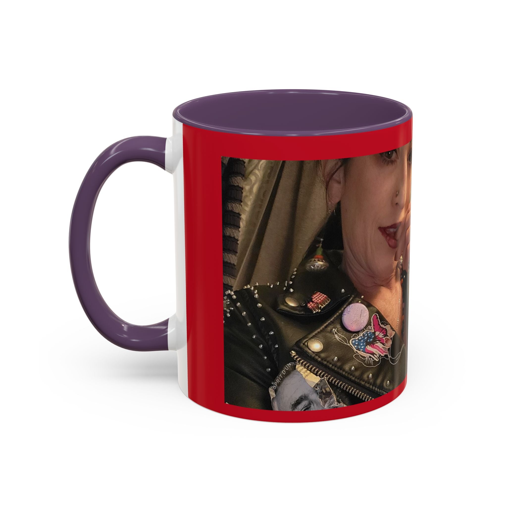 Just for Today Don't Be a Punk Coffee Mug — Bold Red Accent Ceramic Mug