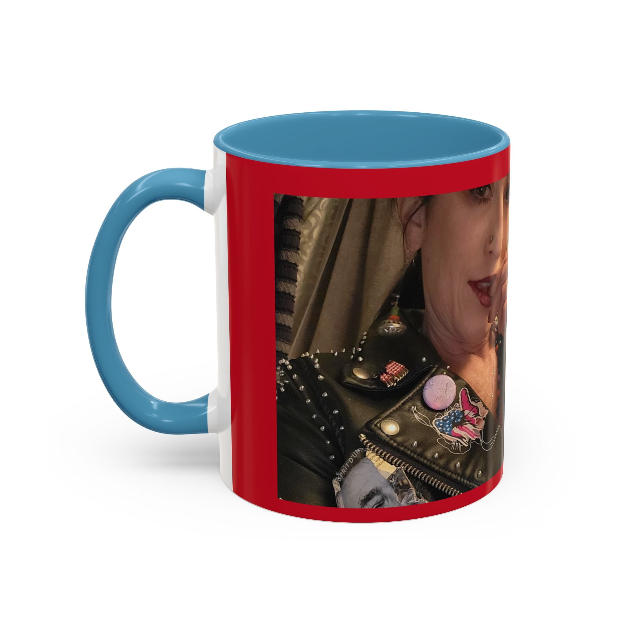 Just for Today Don't Be a Punk Coffee Mug — Bold Red Accent Ceramic Mug