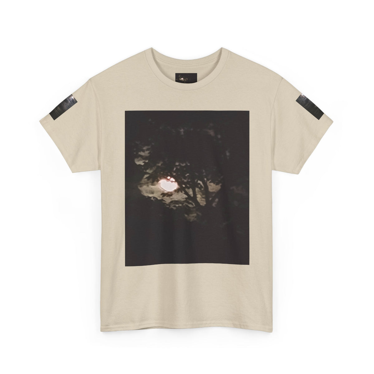 Full MoonTree Graphic Tee — Night Sky Photography Shirt