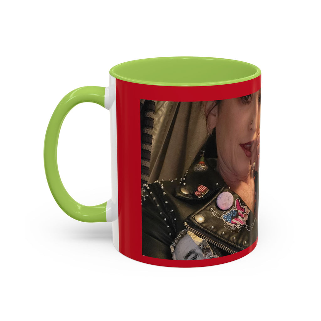 Just for Today Don't Be a Punk Coffee Mug — Bold Red Accent Ceramic Mug