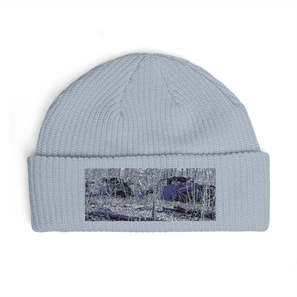 Bonnie and Clyde Parked Cars Rustic Scenery Cuff Beanie