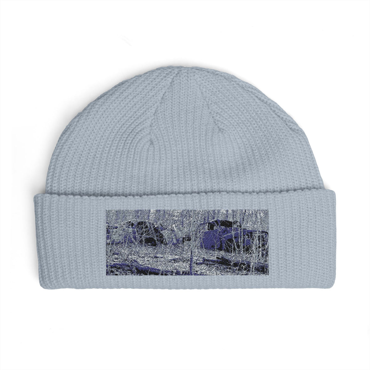 Bonnie and Clyde Parked Cars Rustic Scenery Cuff Beanie
