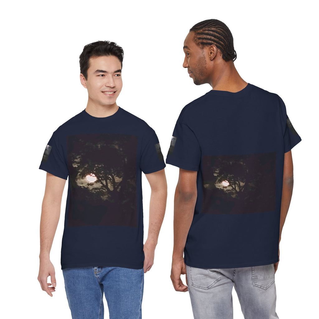 Full MoonTree Graphic Tee — Night Sky Photography Shirt