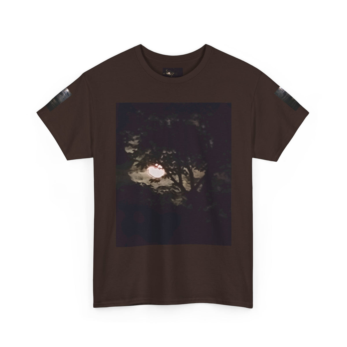 Full MoonTree Graphic Tee — Night Sky Photography Shirt
