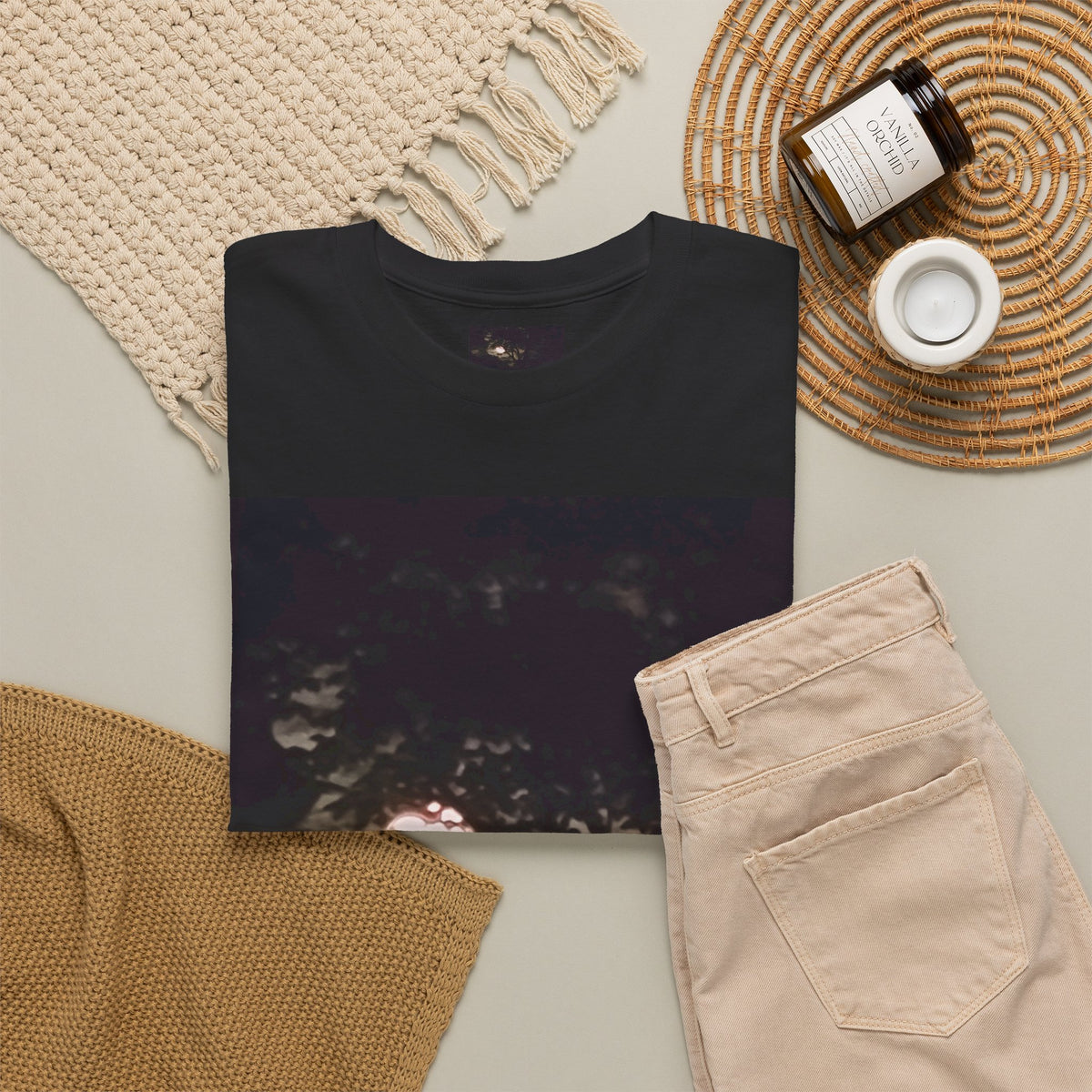 Full MoonTree Graphic Tee — Night Sky Photography Shirt