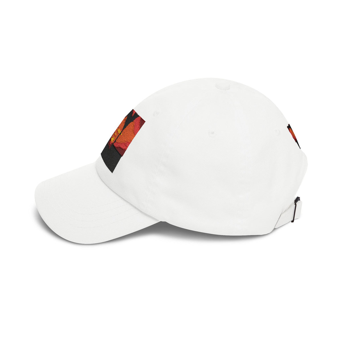 Sunset Palm Dad Cap — Retro Tropical Sunset Embroidered Hat