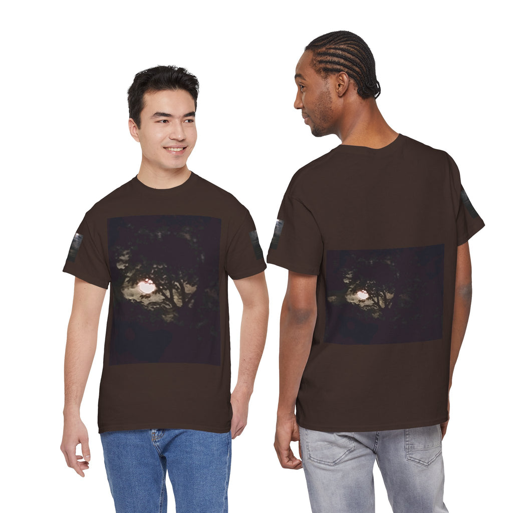 Full MoonTree Graphic Tee — Night Sky Photography Shirt
