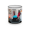 Retro Film Room Accent Rim Mug — 'Moving Forward' Graphic Coffee Cup (11oz/15oz)