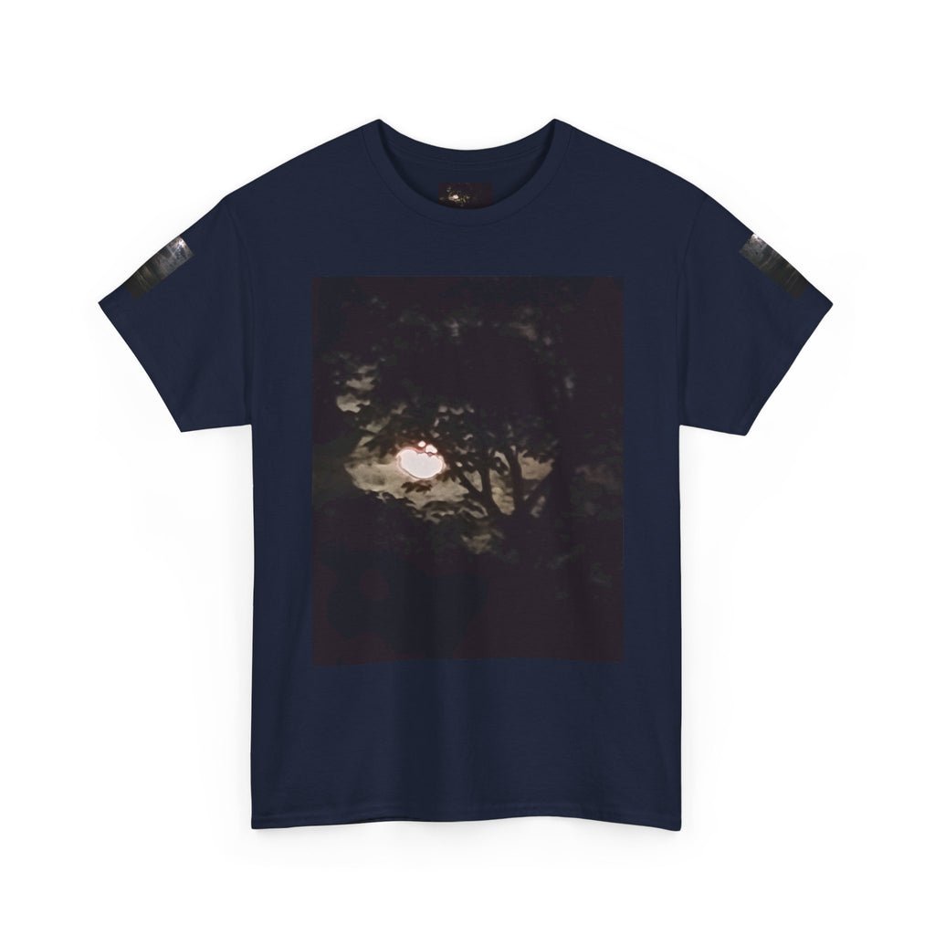 Full MoonTree Graphic Tee — Night Sky Photography Shirt