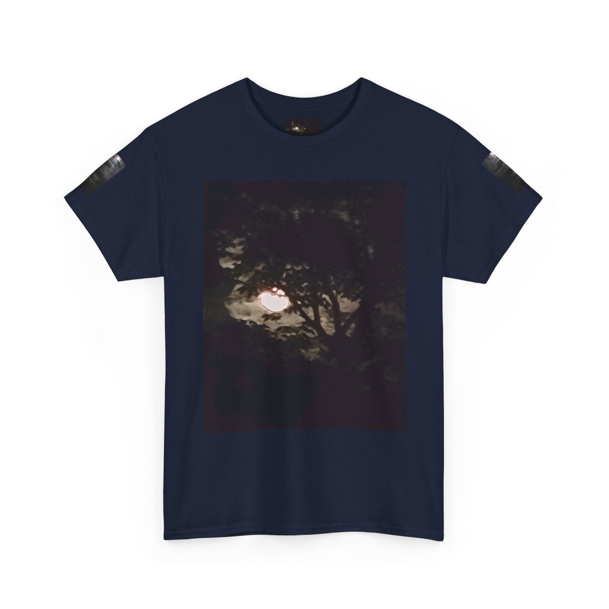 Full MoonTree Graphic Tee — Night Sky Photography Shirt